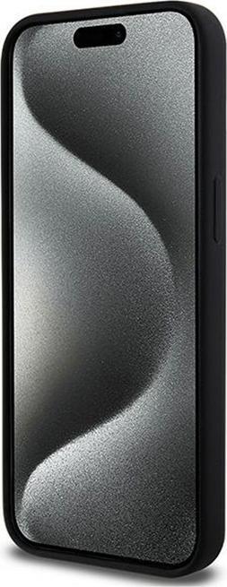 Actual product image DKNY DKHMP14XSNYACH iPhone 14 Pro Max 6.7" czarny/black hardcase Liquid Silicone White Printed Logo (Apple iPhone 14 Pro Max)