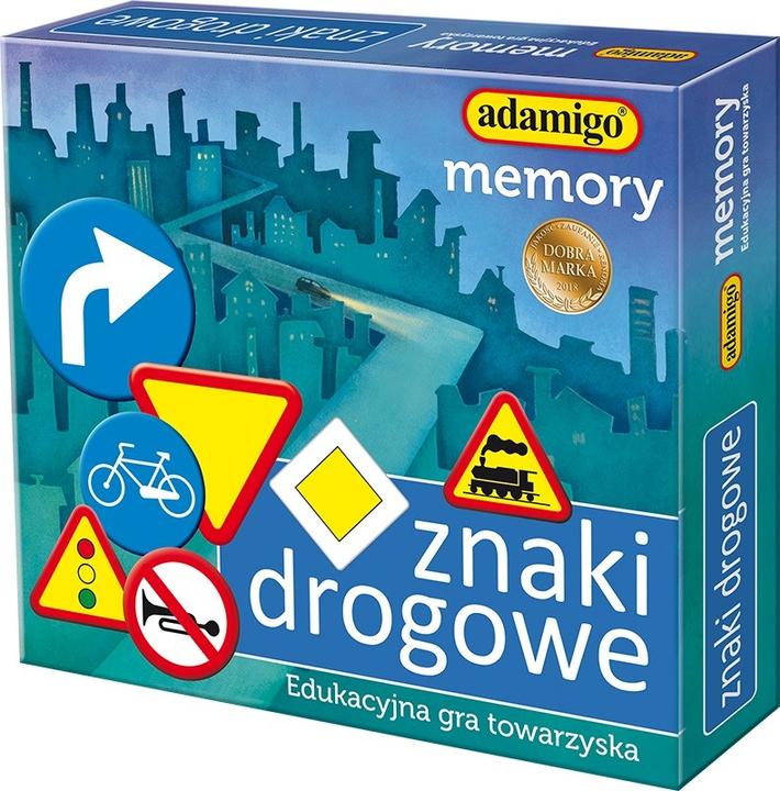 Actual product image Adamigo game Memory Road Signs (English)