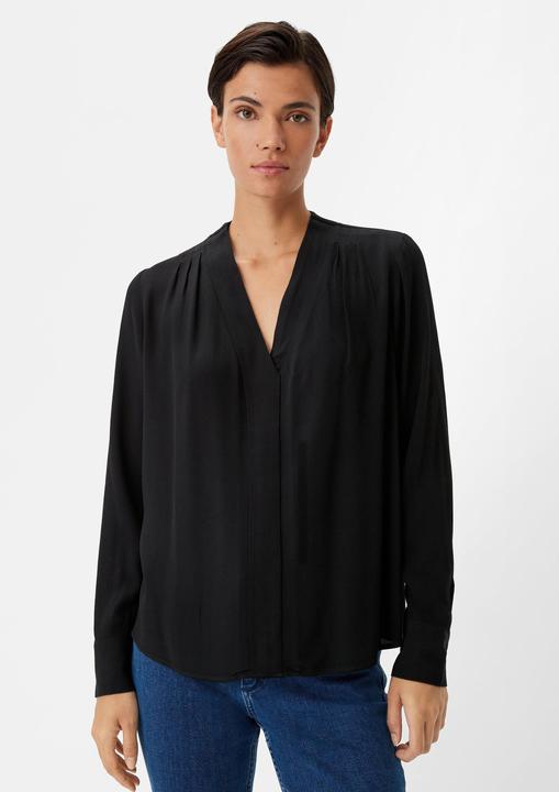 Immagine prodotto Comma Bluse Crêpe-Bluse mit Plisseefalte (34)
