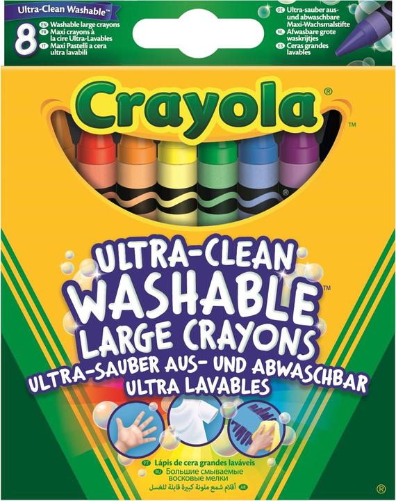 Produktbild Crayola 8 Wachsmalstifte Ultra-Clean (Multi, 8 x)