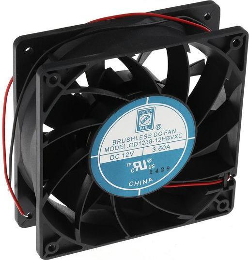 Produktbild RS PRO DC Axiallüfter 120mm 384m³/h 12Vdc (120 mm)