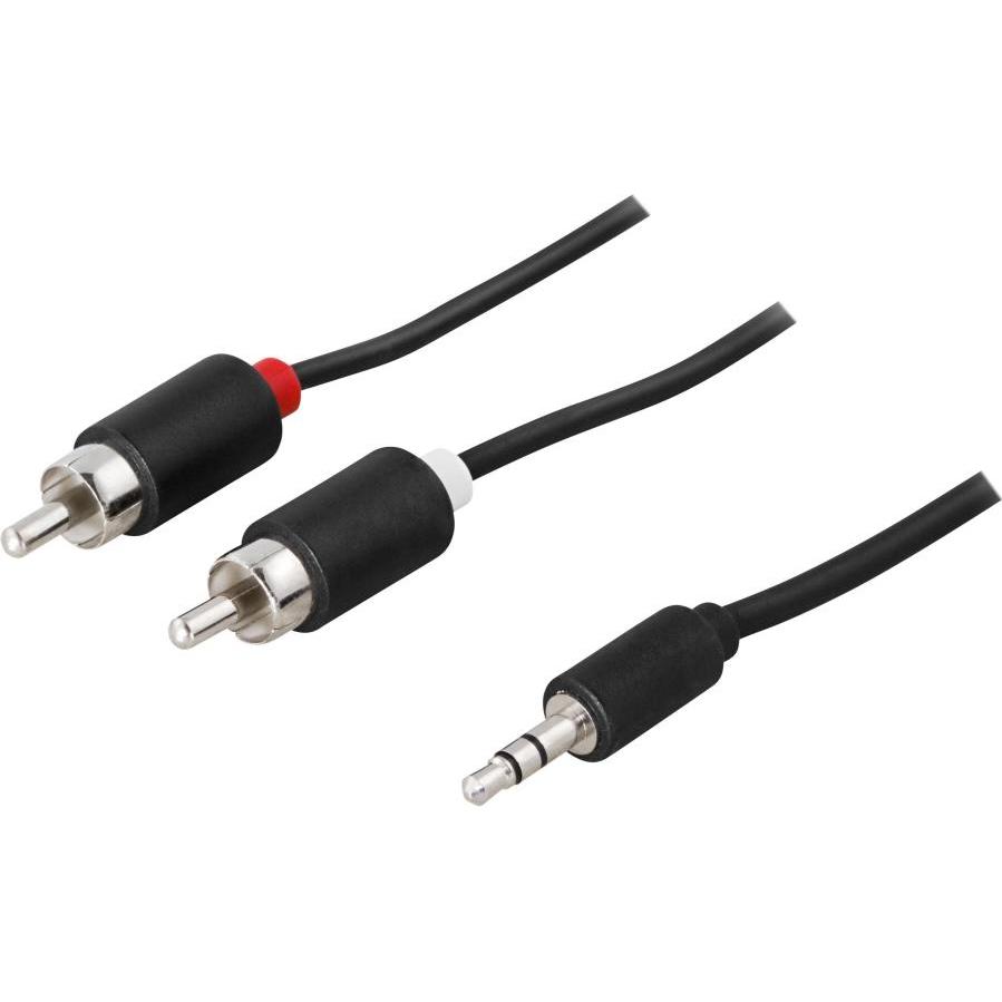 Deltaco audiokabel - 5 m (5 m), Audio Kabel