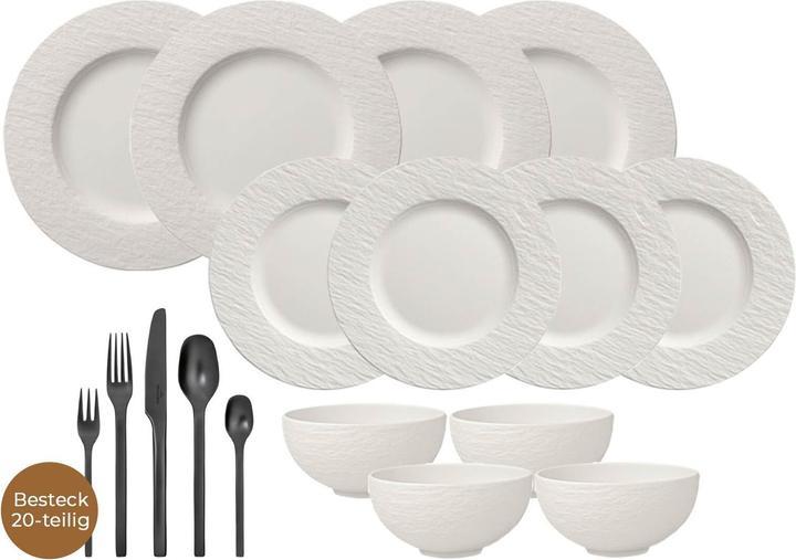 Villeroy & Boch Combi Service with Cutlery Manufacture Rock (32 Piece)