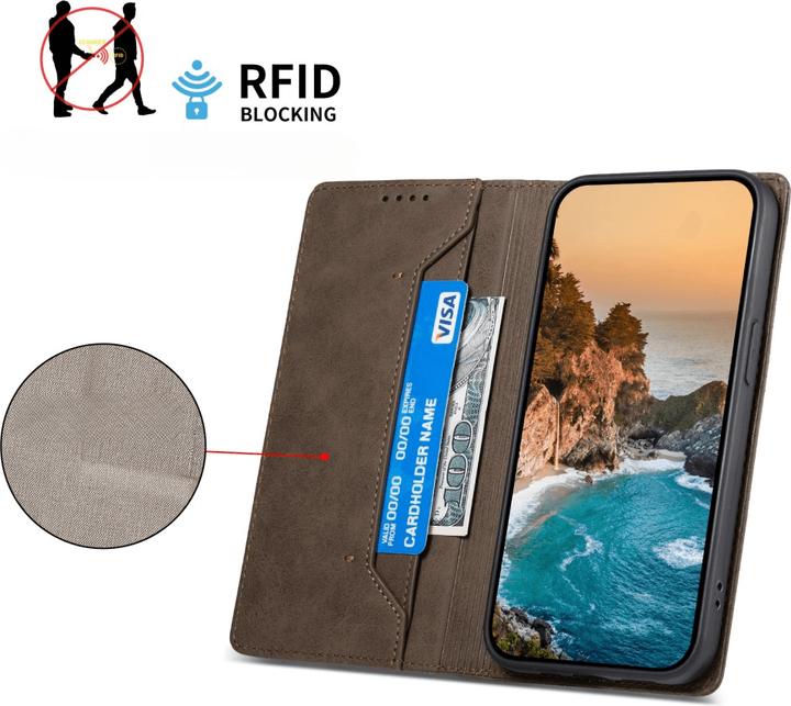 Productafbeelding Cover-Discount Galaxy S25 Edge - Flip Case mit RFID Blocker (Samsung Galaxy S25 Rand)