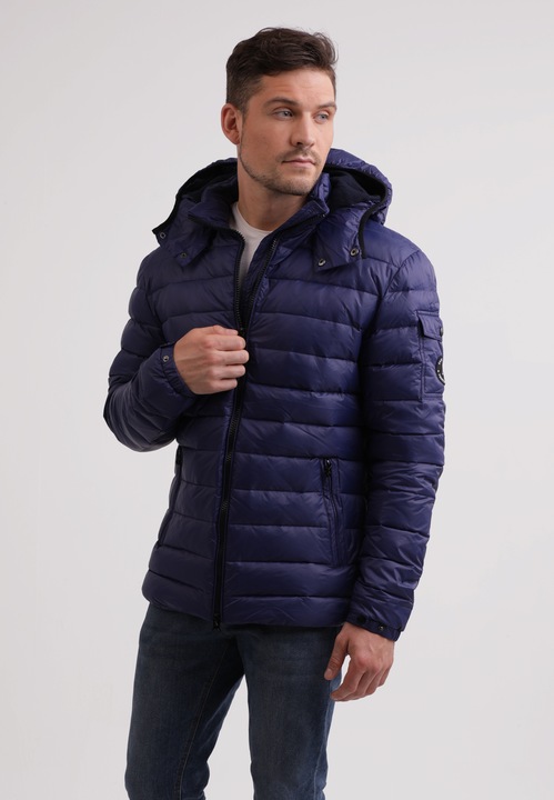 Actual product image Cash-Mere Daunenjacke mit Kapuze und Kaschmirfutter (S)