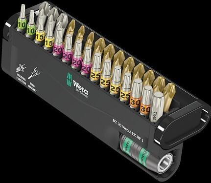 Produktbild Wera Bit-Check 30 Wood TX HF 1 (TX15, TX20, TX25, TX30, TX40, PZ3, PH3, PH2, PZ2, PZ1, TX10)