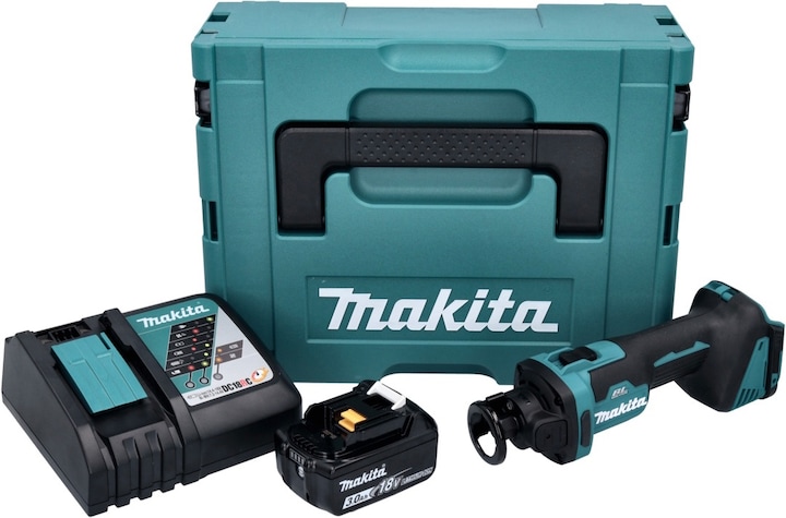 Actual product image Makita DCO 181 RF1J Battery Rotary Cutter 18 V 32000 rpm Brushless + 1x Battery 3.0 Ah + Charger