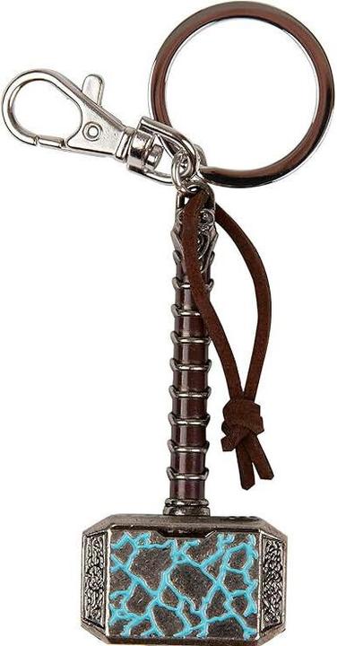 Actual product image Monogram Marvel Love And Thunder Thor Hammer keychain