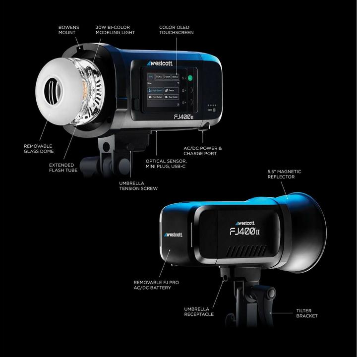 Actual product image Westcott FJ400 II Touchscreen Strobe (Flash head, 400 Ws)
