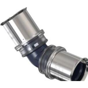 Wavin, Rohrverbindungstechnik, Presvinkel Tigris K5 40mm - 45° (Winkelverbindung)