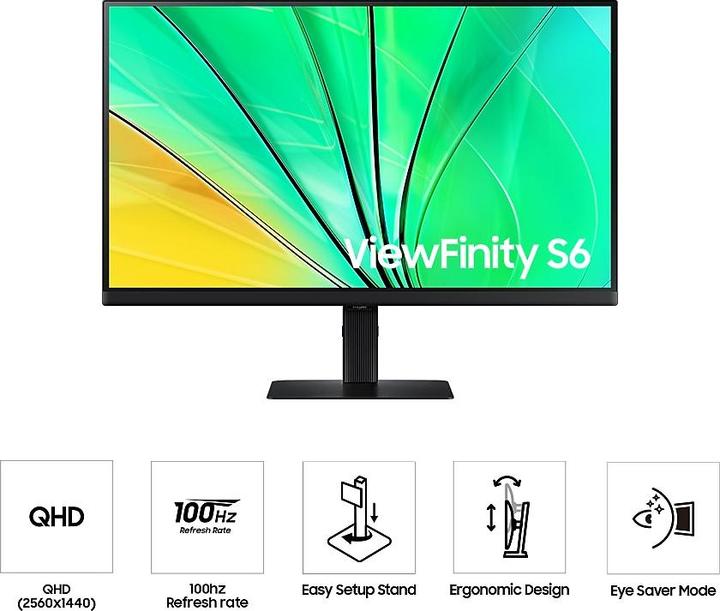 Actual product image Samsung ViewFinity S6 - S60D (2560 x 1440 pixels, 27")