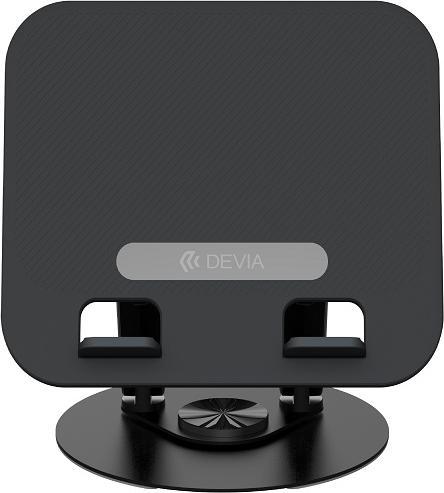 Produktbild Devia folding holder stand EL238 for laptop tablet rotating 360 aluminum black