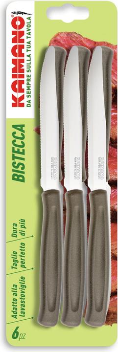 Actual product image Kaimano Special steak knife 11.5 cm Brown 6 pcs (6 pcs.)