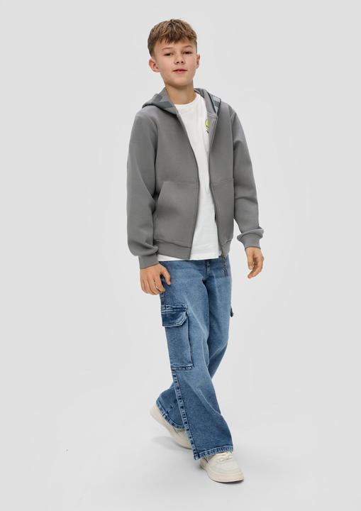 Produktbild s.Oliver Sweatshirt Jacke Sweatjacke mit Kapuze (M)