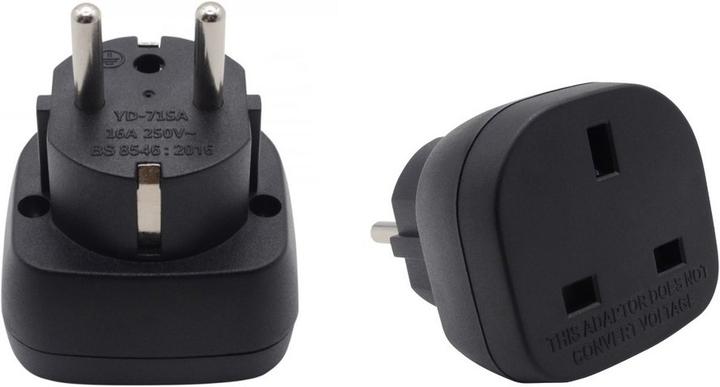 Actual product image ProXtend Power Adapter UK to Schuko F/M