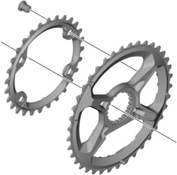 Produktbild Shimano Kettenblatt XTR FC-M9100 38 Zähne BH für 28-38 (38)