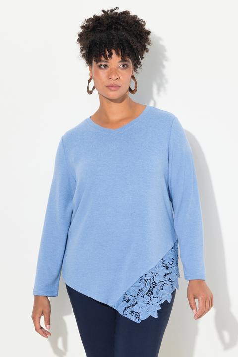 Produktbild Miamoda Pullover, A-Linie, Spitzeneinsatz, Langarm (56)