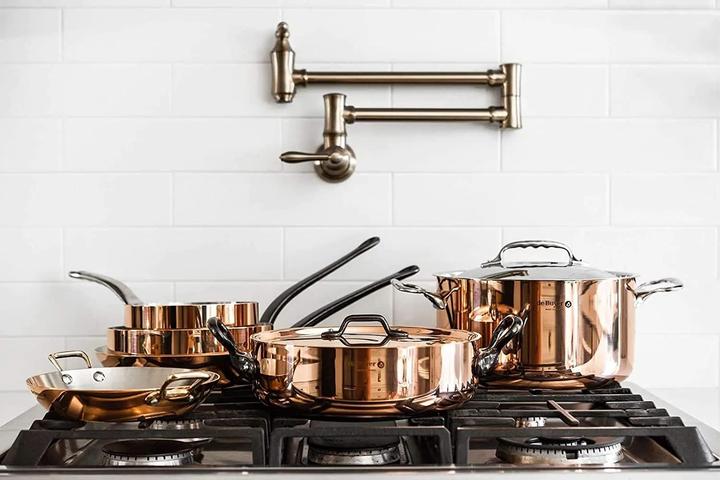 Actual product image de Buyer prima matera (Frying pan, Copper, Stainless steel, 20 x 3.40 cm)