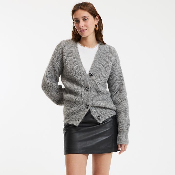 Immagine prodotto La Redoute Collections Cardigan con abbottonatura e scollo a V (L)