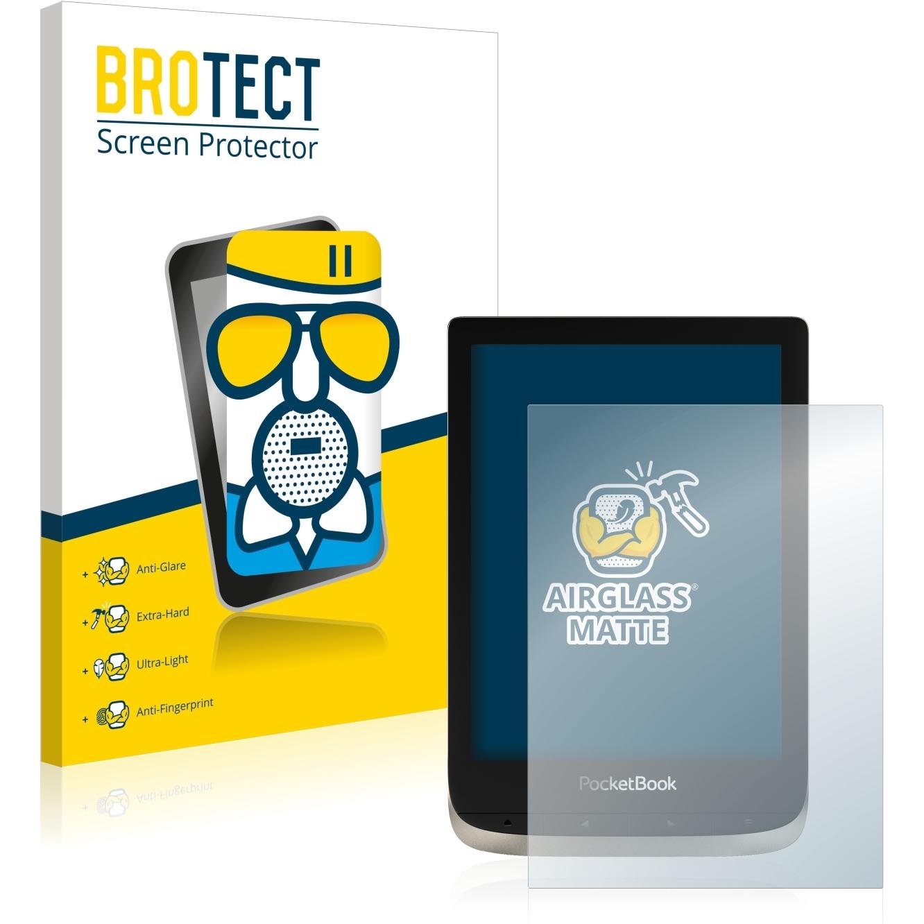 BROTECT AirGlass Panzerglasfolie Matt (Color), eReader Zubehör, Grau