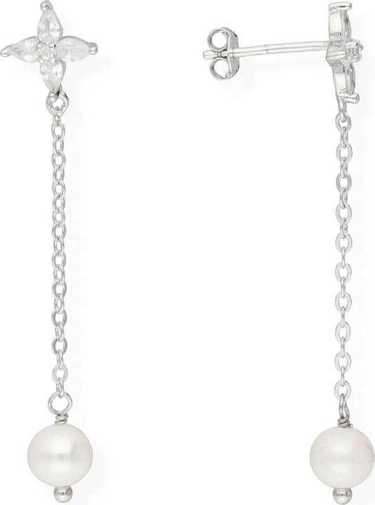 Glanzstücke München Orecchini Pendenti A Cuore In Argento 925 Con Topazi – Gioielli Eleganti Per Donna, Regalo In Scatola Portagioie