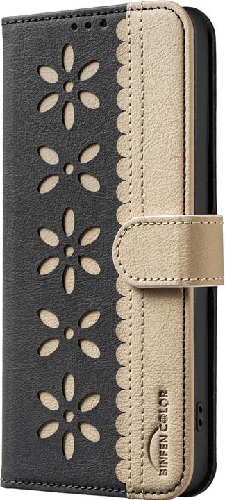 Produktbild Binfen Color Galaxy S25 FE - BINFEN Ledertasche Floral (Samsung Galaxy S25 FE)