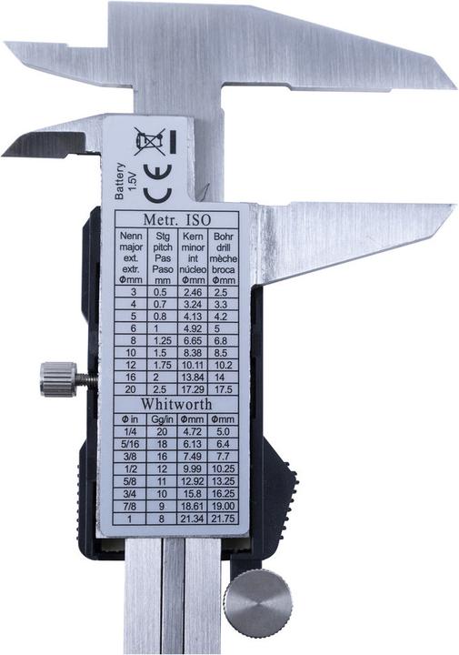Produktbild Dönges Digital-Messchieber, LCD-Anzeige, CE, Messbereich 150 mm, 6 " (15 cm)