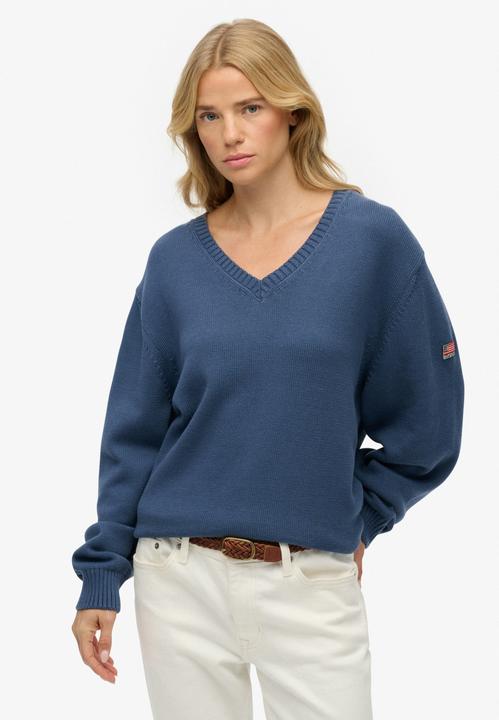 Produktbild Superdry Oversized Pullover mit V-Ausschnitt (XL)