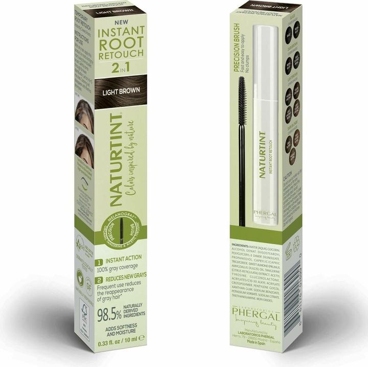 Produktbild Naturtint INSTANT ROOT RETOUCH temporärer Grauabdeckung 2 in 1 (Hellbraun)