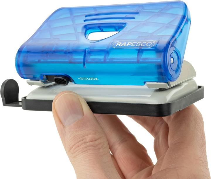 Produktbild Rapesco Locher / Heftgerät Mini Set 10 Seiten, Blau