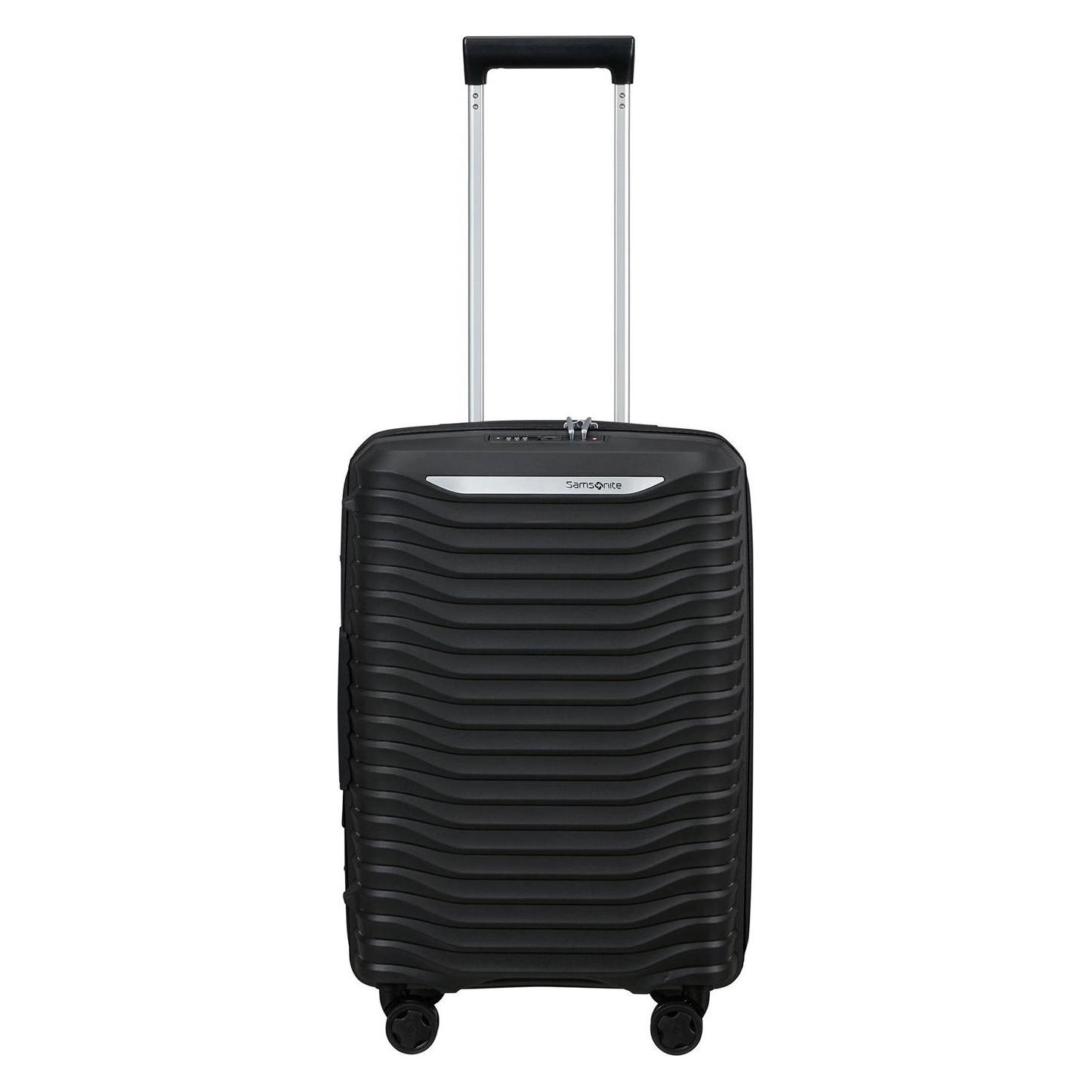 Samsonite, Koffer, Upscape Trolley Mit 4 Rollen Erweiterbar 55cm, Zwart, (39 l)