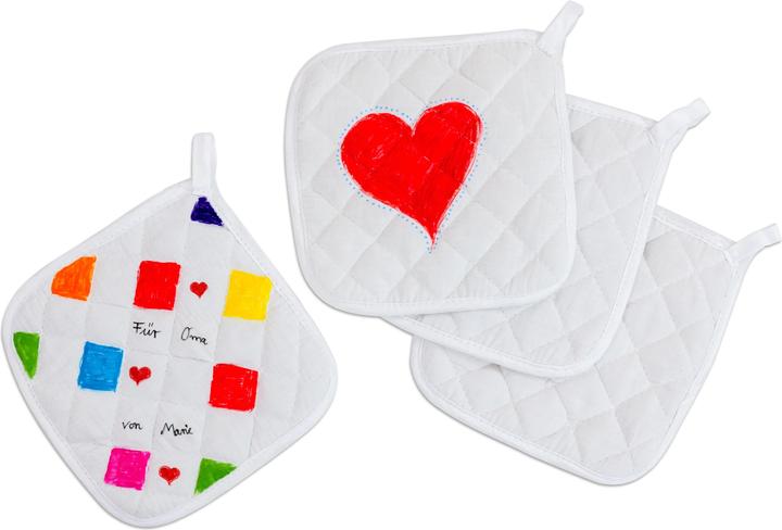 Produktbild Creativ Company Topflappen weiss (Baumwolle, Polyester)