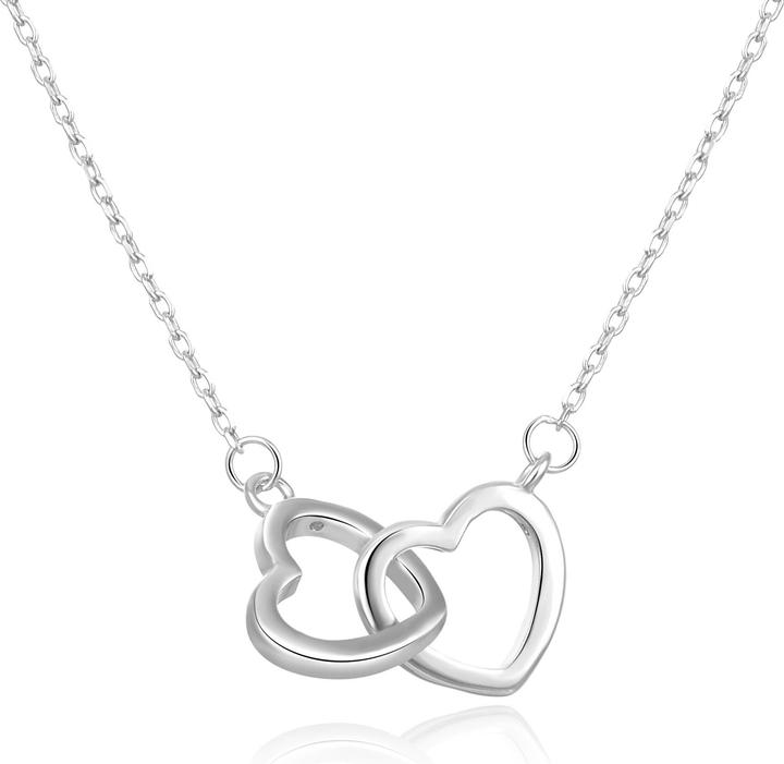 Image du produit Beneto Collier en argent avec coeurs AGS1327 / 47 (L) (Argent)
