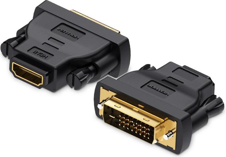 Immagine prodotto Vention Adattatore DVI (24 + 1) maschio a HDMI femmina - nero (DVI, 3.28 cm)