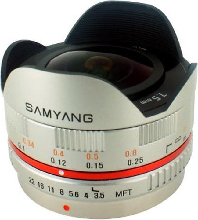 Productafbeelding Samyang SY75MFT-S 7.5mm f/3.5 Lens for Micro Four Thirds (Micro Vier Derde, Micro Vier Derde)