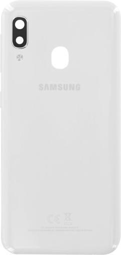 Actual product image Samsung Galaxy A20e SM-A202F Back Cover white (Galaxy A20e)