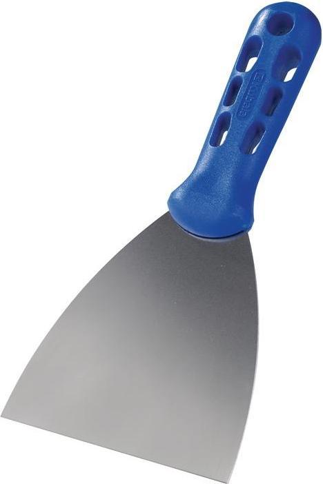 Actual product image HP Autozubehör Painter's spatula width 100 mm mirror polished plastic flat oval, blue stainless steel (10 cm)