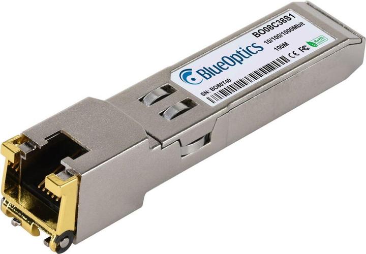 Produktbild BlueOptics Kompatibler RAD SFP-30H BO08C38S1 SFP Transceiver, Kupfer RJ45, 10/100/1000BASE-T, 100 Meter, 0°C/+