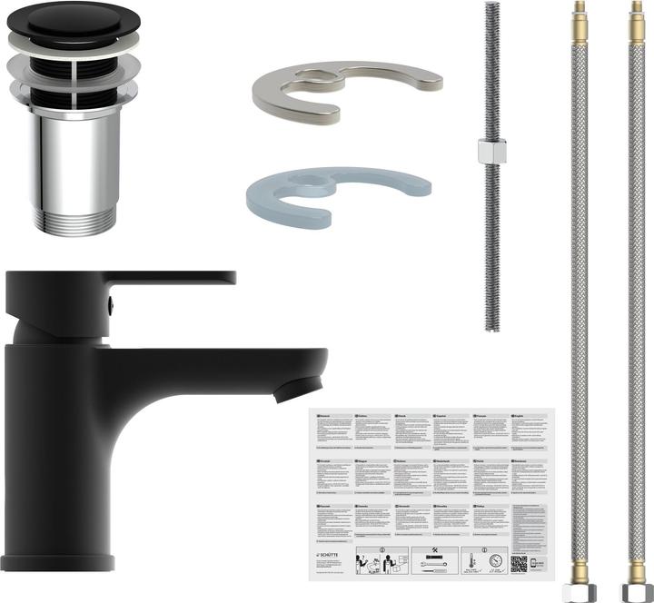 Image du produit Schütte Robinet salle de bain DENVER Robinet de lavabo noir mat Mitigeur 44106