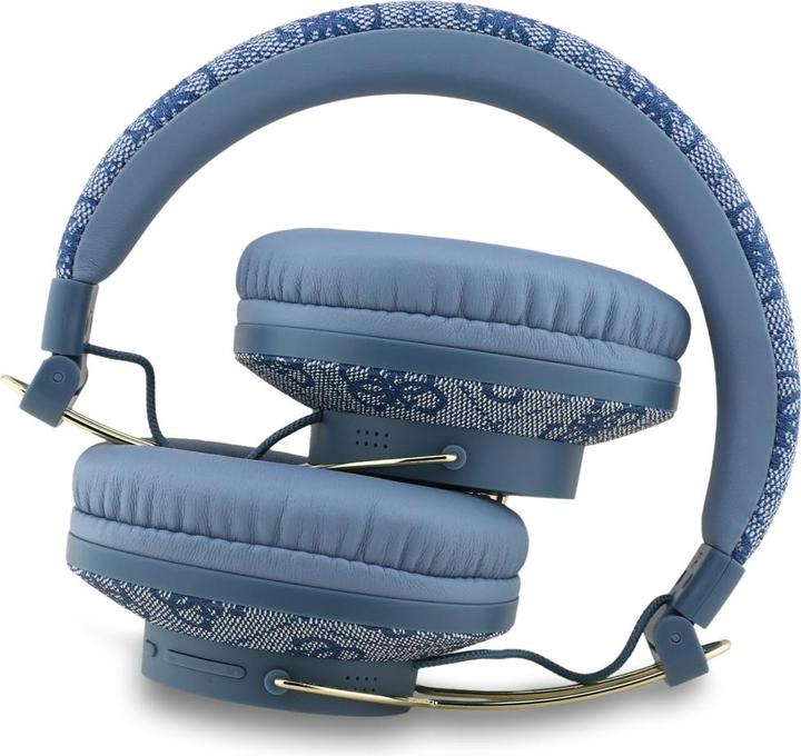 Produktbild Guess Headphones Bluetooth ENC Metal 4G Logo blue (30 h, Kabellos)
