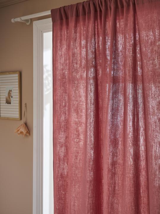 Immagine prodotto Vertbaudet Kinderzimmer Vorhang aus Musselin, Tunnelzug (140 x 180 cm)