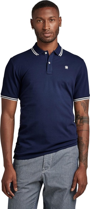Actual product image G-Star Dunda Slim Stripe Polo (L)