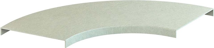 Actual product image Niedax NIE KKBD 100 GRP cover for bend 90Â°, large W=100mm,pebble grey