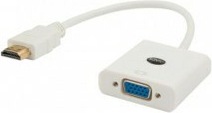Actual product image Savio CL-27B Video Cable Adapter HDMI Type A (Standard) VGA (D-Sub) (VGA, 15 cm)