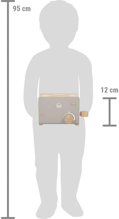 Actual product image small foot Toaster Set grey "tasty"