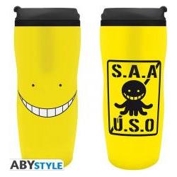 ABYstyle ASSASSINATION CLASSROOM - Koro-Sensei - Mug de Voyage 355ml, Tazza