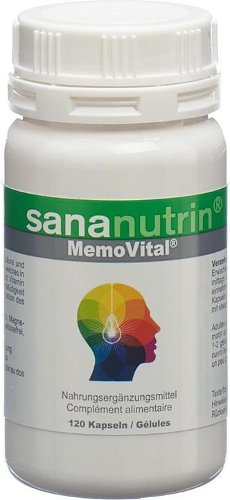 Actual product image Sananutrin MemoVital Capsule (120 Piece, Capsules, 61 g)