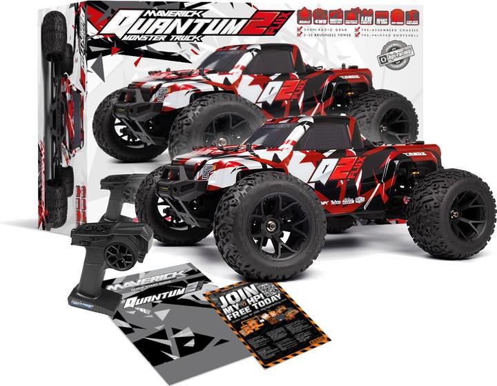 Produktbild Maverick Quantum2 MT Flux 1/10th Monster Truck - Red (RTR Ready-to-Run)