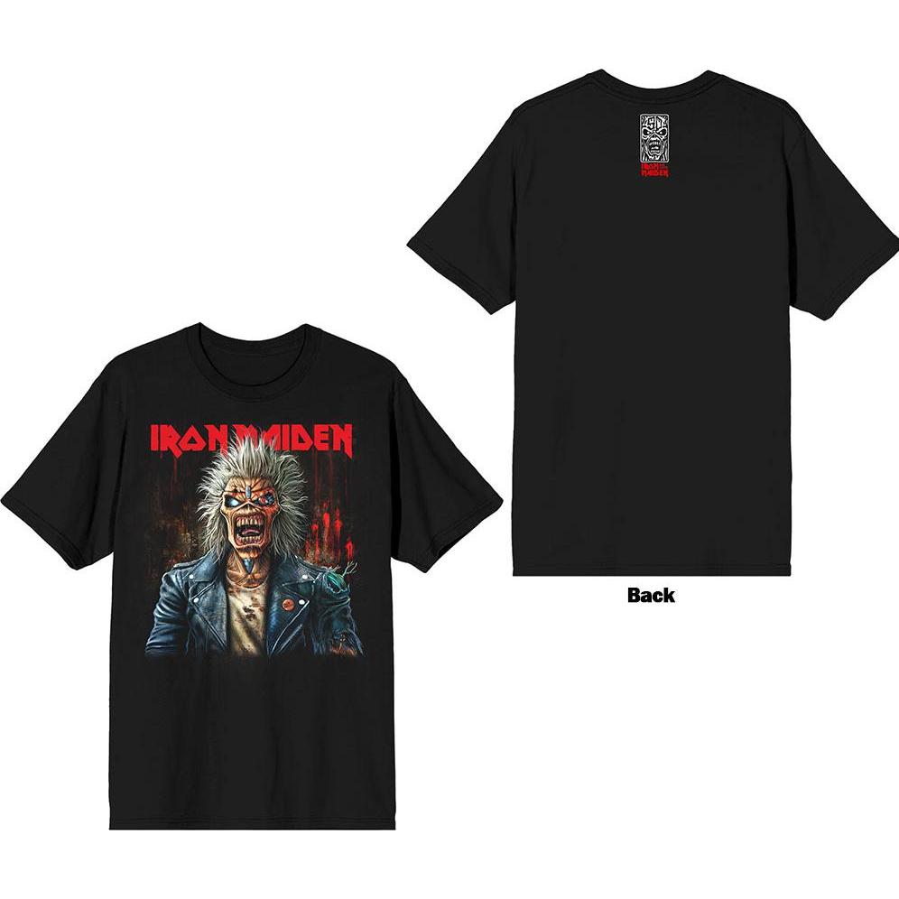 Iron Maiden, Uomini, Maglietta, Est. 1975 Eddie Scream Portrait Back Print, Nero, (M)