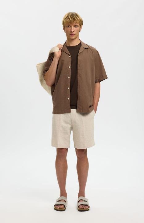 Produktbild Selected Regular Fit Shorts aus Leinengemisch (L)